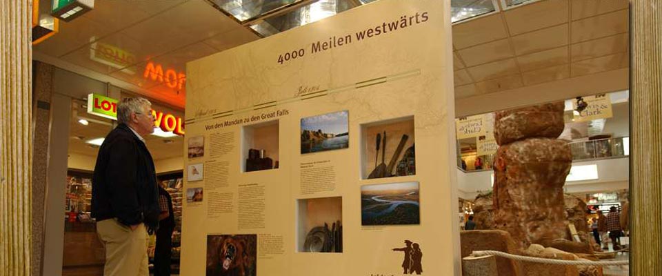 Schautafel - Ausstellung - Lewis und Clark